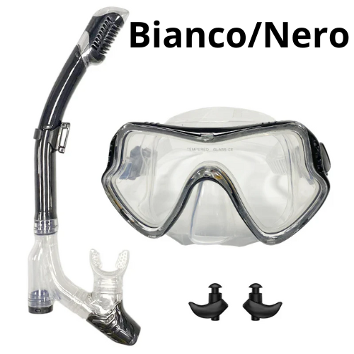 QYQ Diving mask Professional Snorkel Diving Mask and Snorkels Goggles Glasses Diving Swimming Easy Breath Tube Set Snorkel Mask
