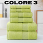 3pcs Luxurious Cotton Towel Set Ultra Soft Highly Absorbent Includes 1 Bath Towels 1 Hand Towels 1 Washcloths For Home Bathroom