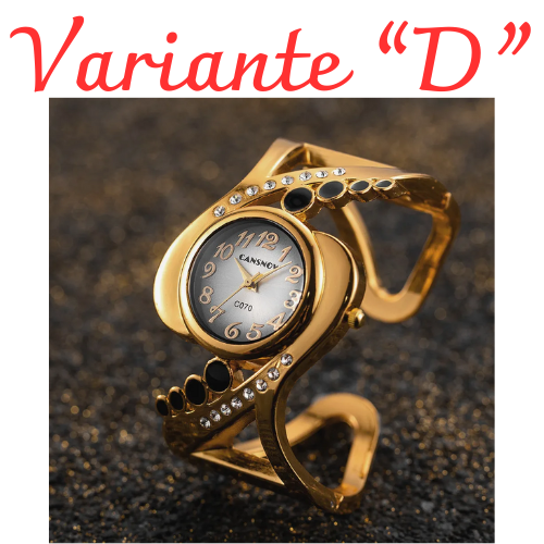 Bracciale con orologio al quarzo.  Accessorio chic, elegante, alla moda, un  dettaglio che fa la differenza.