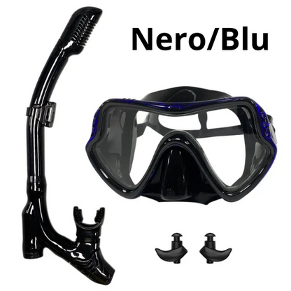QYQ Diving mask Professional Snorkel Diving Mask and Snorkels Goggles Glasses Diving Swimming Easy Breath Tube Set Snorkel Mask