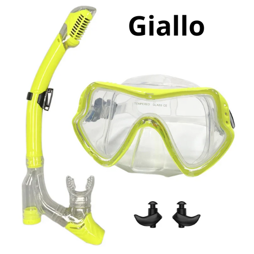 QYQ Diving mask Professional Snorkel Diving Mask and Snorkels Goggles Glasses Diving Swimming Easy Breath Tube Set Snorkel Mask