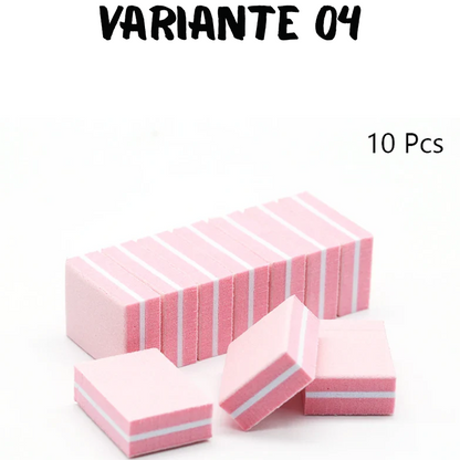 50Pc Professional Mini Nail Art buffer 100/180 Sandpaper Manicure Care File Sanding Polishing Nails File Grinding Equipment Tool