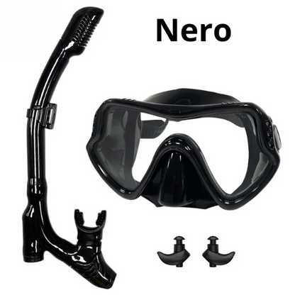 QYQ Diving mask Professional Snorkel Diving Mask and Snorkels Goggles Glasses Diving Swimming Easy Breath Tube Set Snorkel Mask