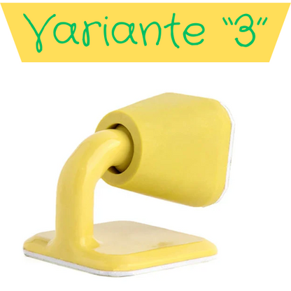 Fermaporta autoadesivo in silicone. Protezione della parete e della porta da urti violenti.