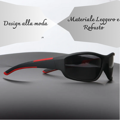 Occhiali da Sole Polarizzati in Policarbonato, Unisex– Protezione UV400, Leggeri e Resistenti – Disponibili in Vari Colori.
