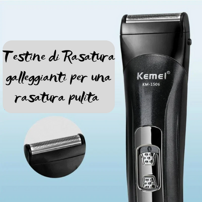✂️ Tagliacapelli Professionale Kemei KM-1506 – Kit con Accessori. Precisione e Stile in Ogni Dettaglio!
