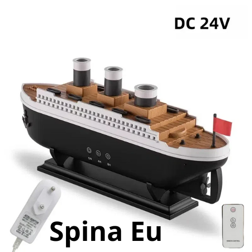 Titanic Ship Model Air Humidifier Home 250ml Remote Control Essential Oil Jellyfish Smoke Ring Spray Aroma Diffuser Humidifiers