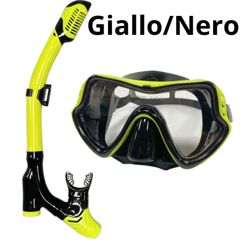 QYQ Diving mask Professional Snorkel Diving Mask and Snorkels Goggles Glasses Diving Swimming Easy Breath Tube Set Snorkel Mask