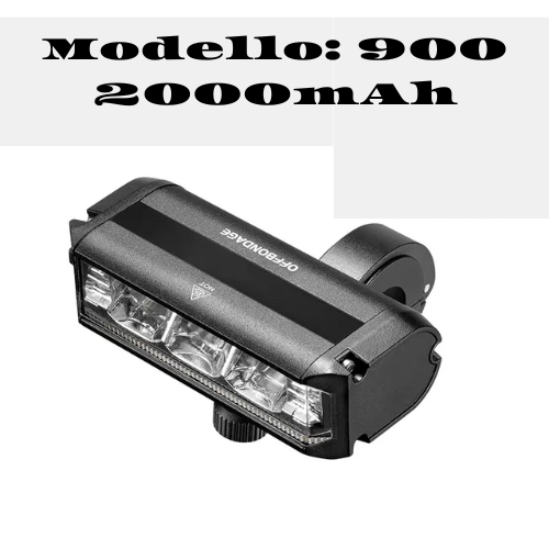 OFFBONDAGE Bicycle Light Front 900Lumen Bike Light 2000mAh Waterproof Flashlight USB Charging MTB Road Cycling Lamp
