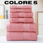 3pcs Luxurious Cotton Towel Set Ultra Soft Highly Absorbent Includes 1 Bath Towels 1 Hand Towels 1 Washcloths For Home Bathroom