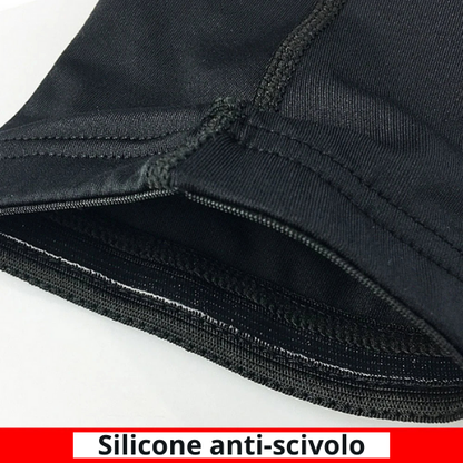 Ginocchiere e gomitiere per bambini con maniche a compressione a nido d'ape. Protezioni sportive per basket, calcio, etc.