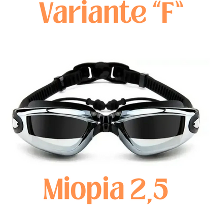 2021 Adult Myopia Swimming Goggles Earplug Professional Pool Glasses Anti Fog Men Women Optical Waterproof Eyewear Wholesale