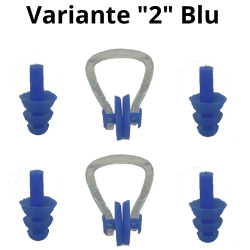 Tappi per Orecchie e Nasali in Silicone – Ideali per Nuoto e Relax. Colori a scelta.