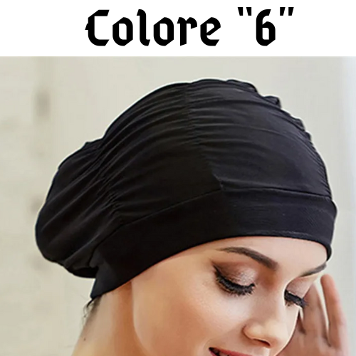 Swimming Hat Women Unisex Girls Long Hair Bathing Cap Swimming Cap Stretch Drape Free Size Swim Pool Sport Elastic Nylon Turban