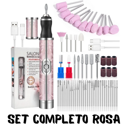 Trapano/smerigliatore ricaricabile per unghie. Kit per manicure e pedicure trapano con accessori