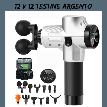 Massaggiatore a Pistola Professionale - Massaggio Intenso, Relax e Recupero Muscolare a Casa o Dove Vuoi.