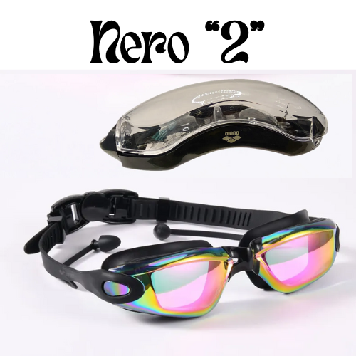 ARENA Professional Adult Anti-fog Swimming Goggles with Earplugs Men Women Swim Leak Proof Adjustable UV Protection Eyewear