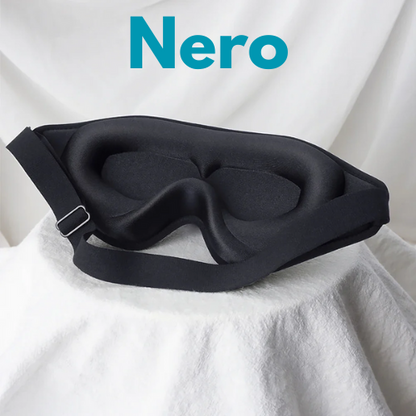 😴 Mascherina per Dormire in Memory Foam 3D – Comfort Estremo & Buio Totale.