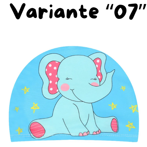 Children Cartoon Swimming Cap Kids Elastic Fabric Swiming Pool Water Sport Protect Ears Hat Swim Bathing Hats Caps Boys Girls