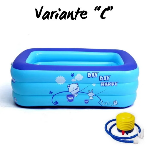 120cm/130cm Inflatable Square Swimming Pool Children Inflatable Pool Bathing Tub Baby Kid Home Outdoor Large Home Outdoor Pool