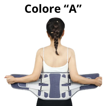 Cintura di supporto lombare, corsetto ortopedico per alleviare il dolore da stiramento, ernia del disco, postura della schiena, decompressione della colonna vertebrale.