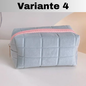 🧳Borsa Beauty-case con cerniera, tinta unita, per il trucco in pelliccia. Comoda, Capiente.