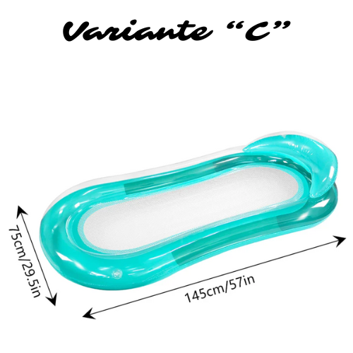 Outdoor Foldable Water Hammock Inflatable Floating Swimming Pool Mattress Swimming Ring Pool Party Toy Lounge Bed For Swimming
