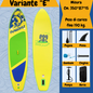 FunWater 11' Blue Red Sup Board Inflatable Surfboard Stand Up Paddle Board Inflatable Sup PaddleBoard with Accessories