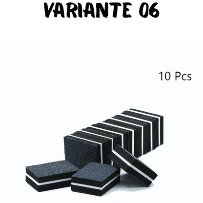 50Pc Professional Mini Nail Art buffer 100/180 Sandpaper Manicure Care File Sanding Polishing Nails File Grinding Equipment Tool