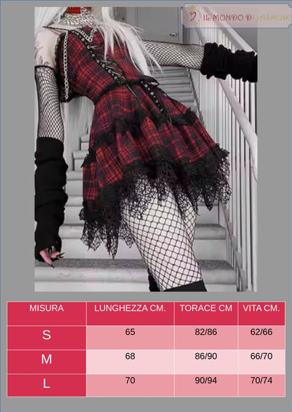 Abito da donna. Selezione di abiti in diverso stile vittoriano, gotico, con merletti in pizzo. Ideale come costume per carnevale, cosplay, feste.