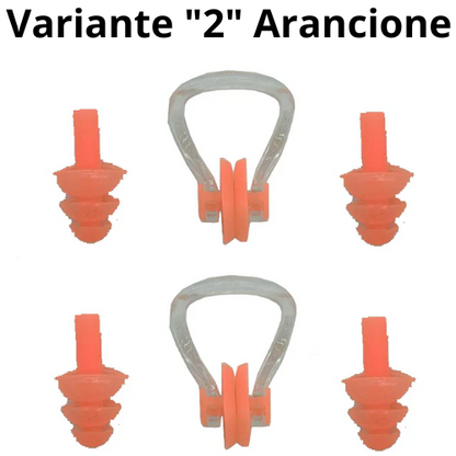 Tappi per Orecchie e Nasali in Silicone – Ideali per Nuoto e Relax. Colori a scelta.