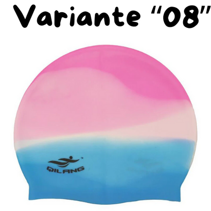 Waterproof Silicone Swim Caps Women Men High Elastic Flexible Protect Ears Hair Swimming Pool Hat for Adults Children Girls Boys
