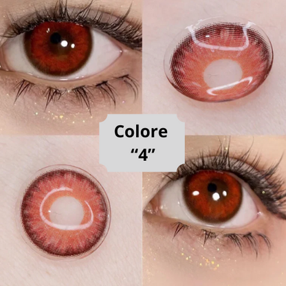 👁️ Lenti a Contatto Colorate Cosmetiche – Effetto Occhi Grandi, Comode e Sicure – Confezione da 2 Pezzi.