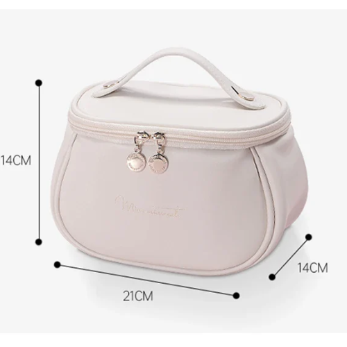 🧳 Beauty Case da Viaggio in Pelle PU – Grande Capacità, Impermeabile e Multifunzione.