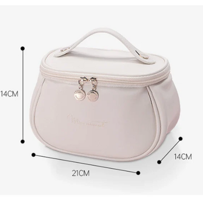 🧳 Beauty Case da Viaggio in Pelle PU – Grande Capacità, Impermeabile e Multifunzione.