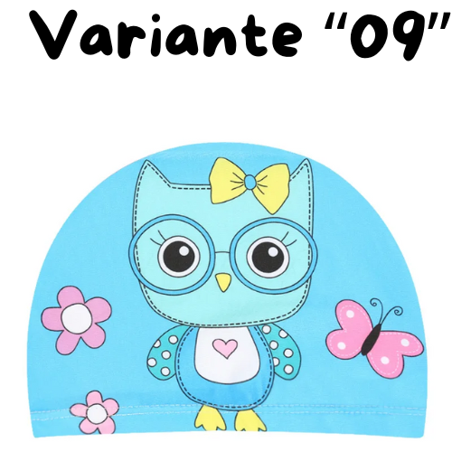 Children Cartoon Swimming Cap Kids Elastic Fabric Swiming Pool Water Sport Protect Ears Hat Swim Bathing Hats Caps Boys Girls