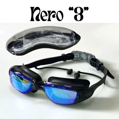 ARENA Professional Adult Anti-fog Swimming Goggles with Earplugs Men Women Swim Leak Proof Adjustable UV Protection Eyewear