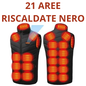 Gilet riscaldante. Fino a 21 zone di riscaldamento e 3 intensità di calore per un comfort totale della parte superiore del corpo".
