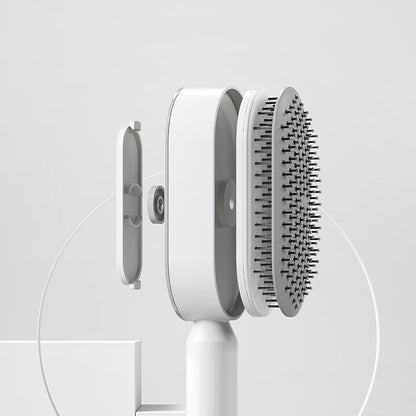 Spazzola per capelli districante, autopulente per massaggio con cuscino d'aria per massaggio del cuoio capelluto. Strumenti per lo styling
