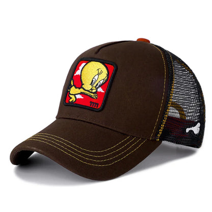 Cappello primavera/estate per bambino/a con vasta scelta immagini cartoni animati. Protezione a 360° in cotone traspirante.