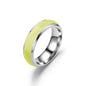 Anello Fluorescente in Acciaio Inossidabile - Effetto Luminoso, Colori a Scelta, Unisex.