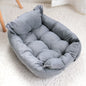 🐾 Cuccia con Cuscino per Cani e Gatti – 100% Cotone | Lavabile in Lavatrice 3 in 1: letto, divano e sofà.