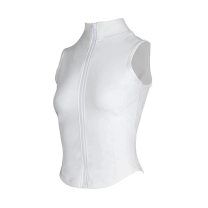 Top/T-shirt sportiva/casual, senza manica, per donna. Cinque colori e misura a scelta.