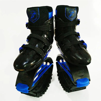 Scarpe da fitness sportive rimbalzanti con molla effetto canguro.
