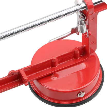 Affettatrice a spirale 3 in 1 per mele, pere,  frutta in generale, patate in acciaio inossidabile.