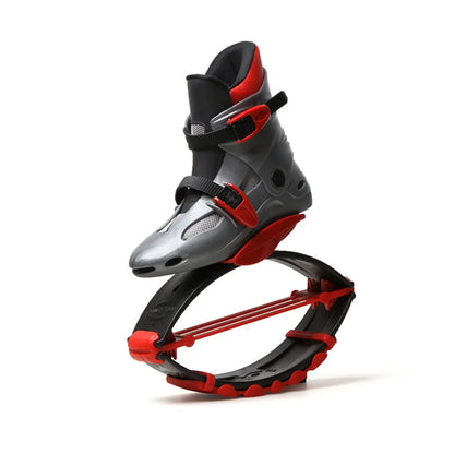 Scarpe da fitness sportive rimbalzanti con molla effetto canguro.