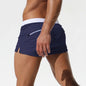 Costume Da Bagno Da Uomo Stile a Pantaloncino con Tasca a Zip. Colori Vivaci e Design Moderno.