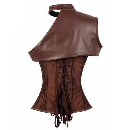 Corsetto costume carnevale da donna stile medievale/gotico.
