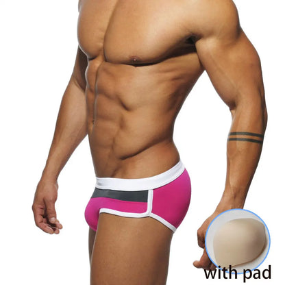 Costume Da Bagno Da Uomo Vita Bassa, Design Moderno con Fascia Larga e dai Colori Vivaci.