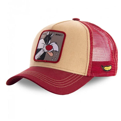 Cappello primavera/estate per bambino/a con vasta scelta immagini cartoni animati. Protezione a 360° in cotone traspirante.